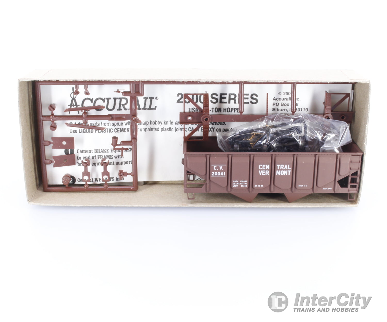 Accurail 20041 HO 2 Bay Hopper NWVT Collector Series Central Vermont (CV) 20041 Freight Cars
