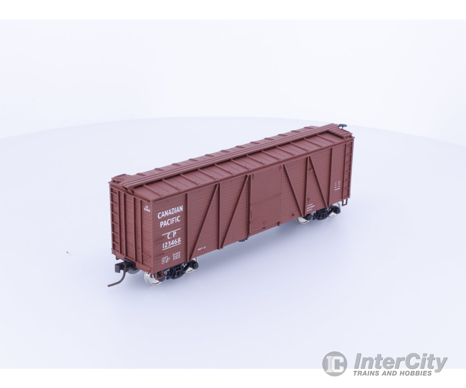 Accurail 97013 HO Accuready 40’ Wood 6 Panel Boxcar Canadian Pacific (CP) 123468 Freight Cars