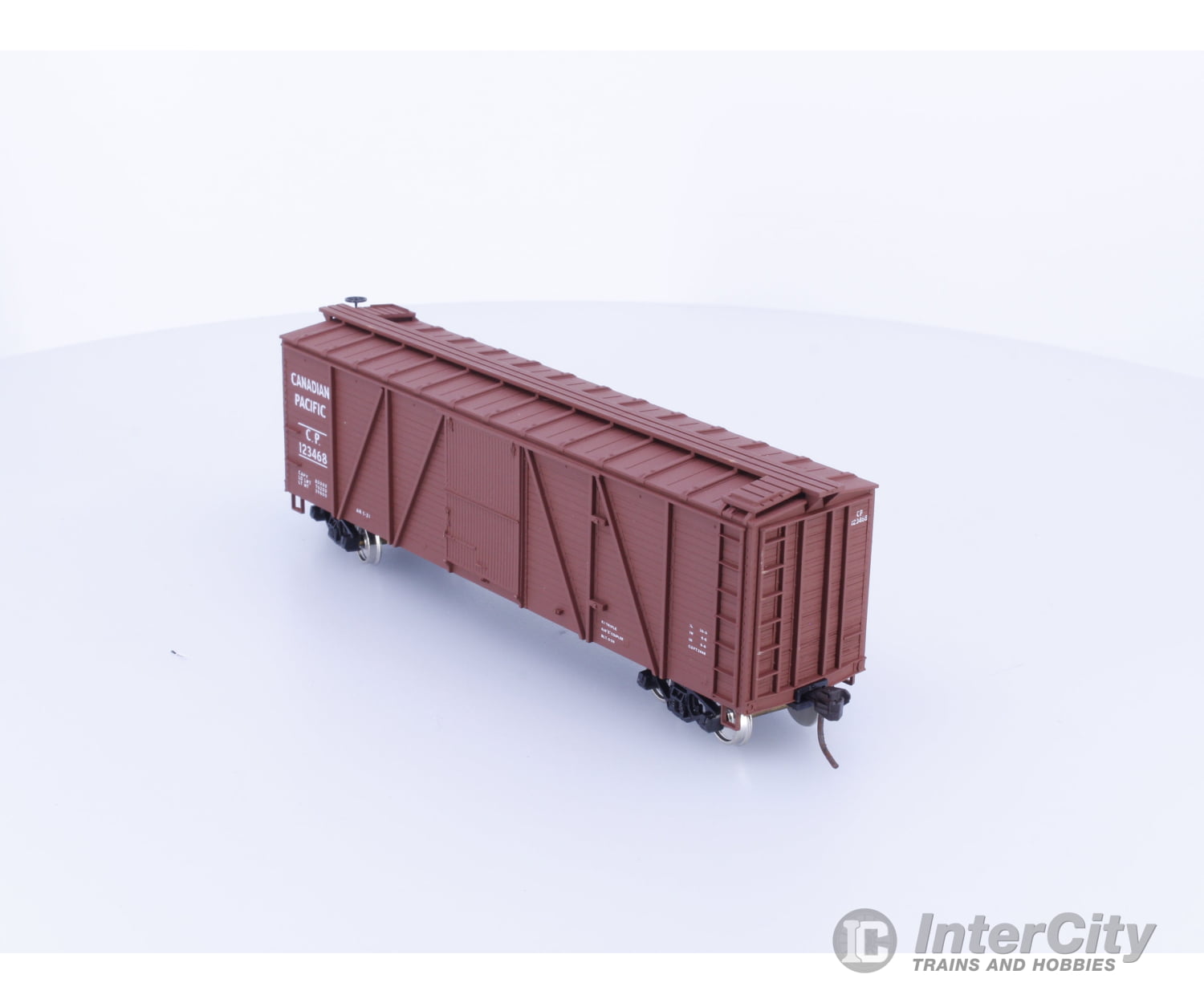 Accurail 97013 HO Accuready 40’ Wood 6 Panel Boxcar Canadian Pacific (CP) 123468 Freight Cars