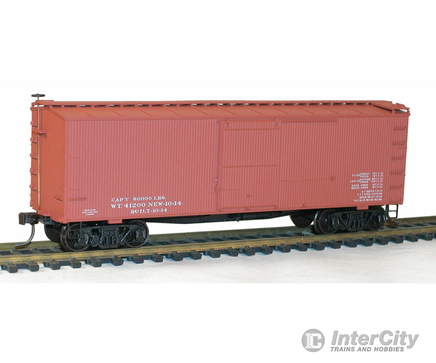 Accurail Inc Ho 1799 36 Double-Sheathed Wood Boxcar W/Steel Roof Ends Fishbelly - Kit -- Data Only