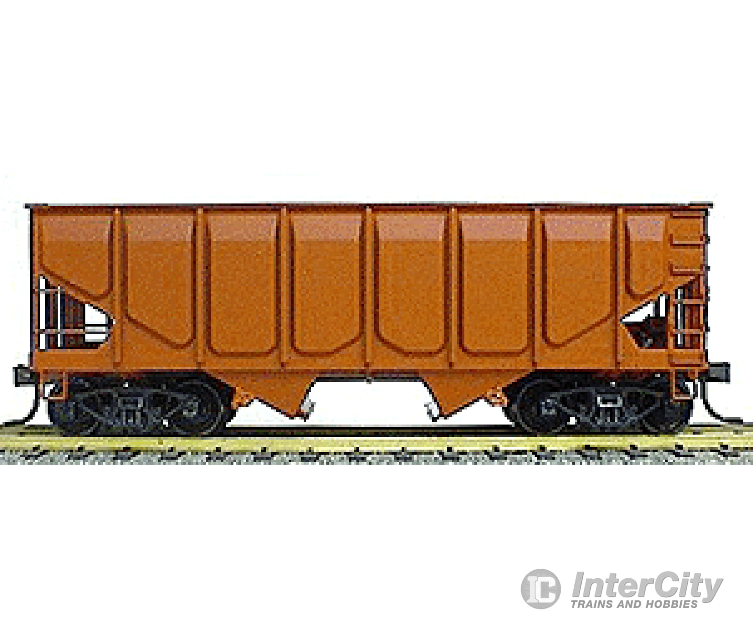 Accurail Inc Ho 2800 #2800 (55 Ton Pnl/Side Twin Hopper Undec.) Freight Cars