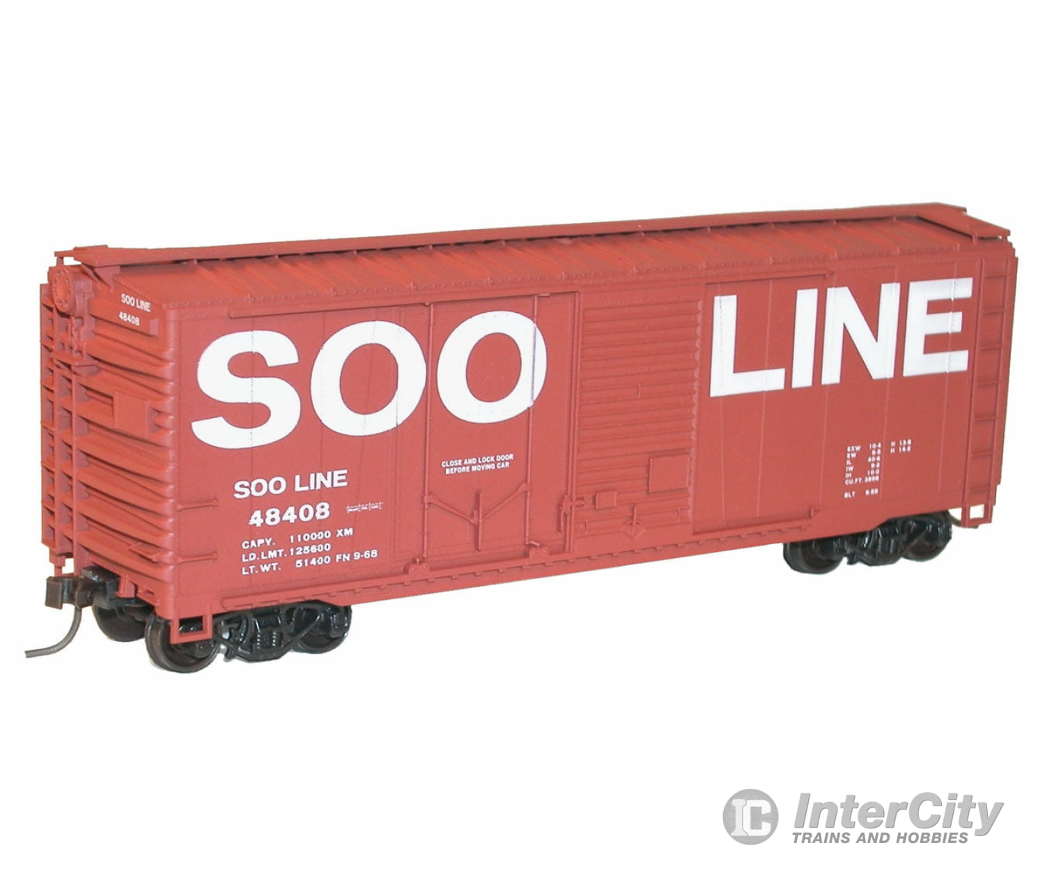 Accurail Inc Ho 3815 40 Steel Boxcar Soo Freight Cars