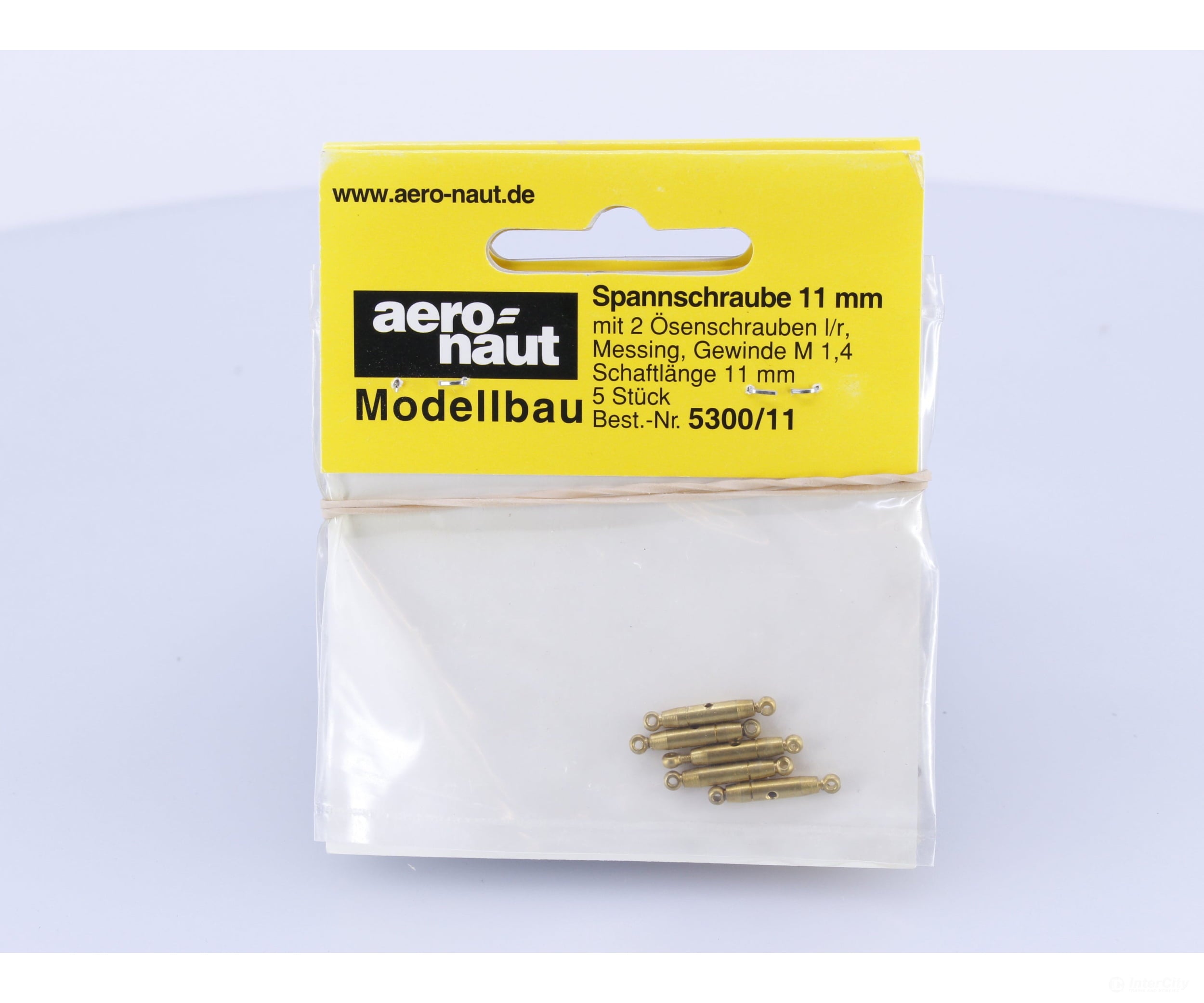 Aero-Naut 5300/11 11mm Shaft Threaded Brass Clamping Screw with 2 Eyebolts 5pcs #1 Parts
