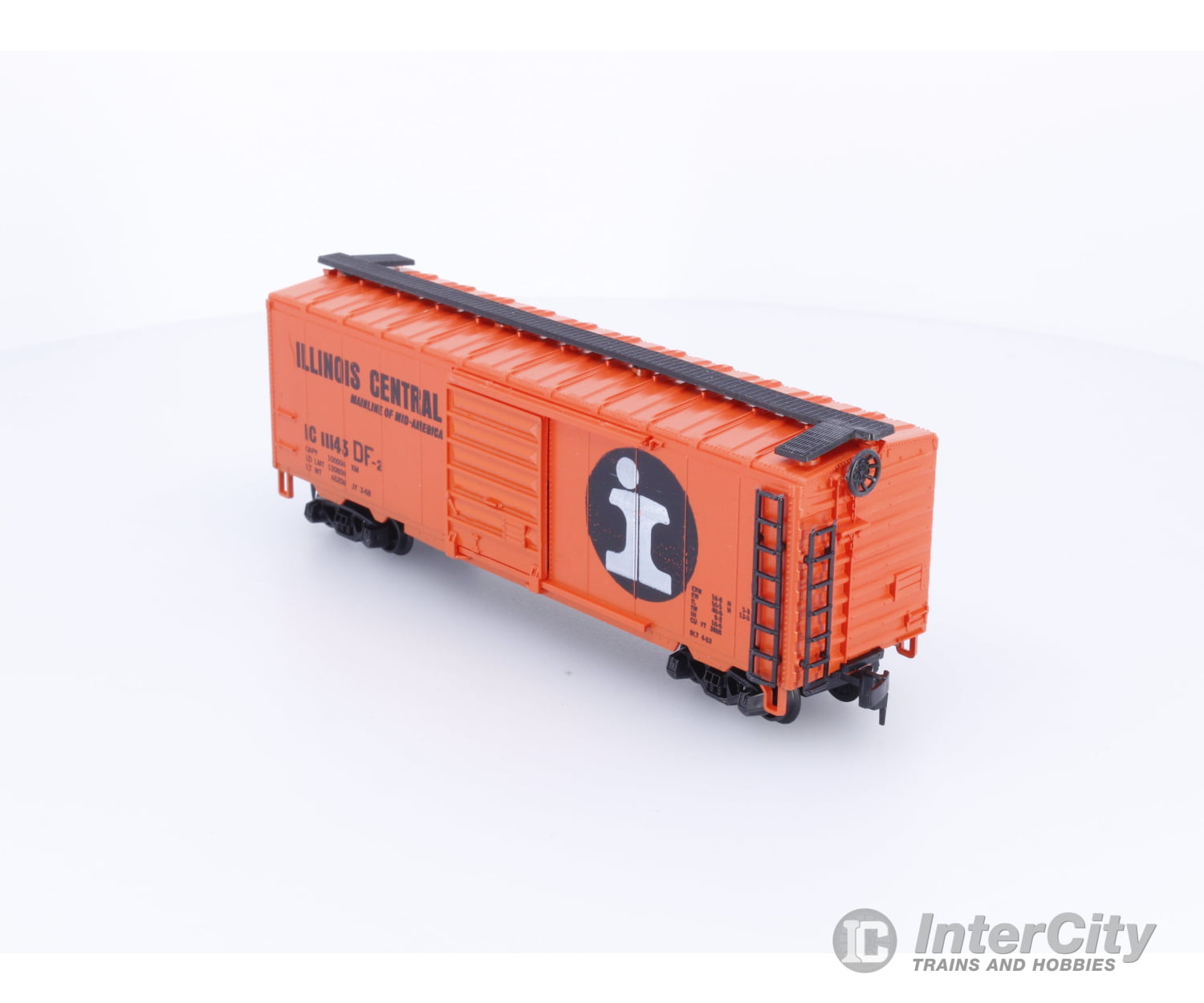 AHM Minitrains 5486H HO 40’ Box Car Illinois Central (IC) 11143 Freight Cars