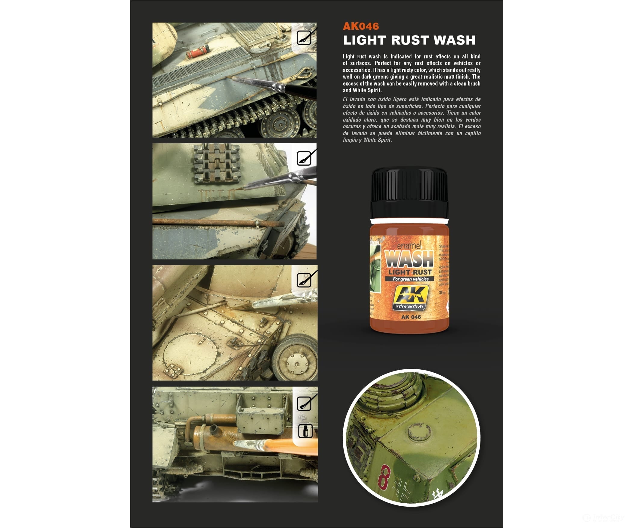 AK Interactive AK046 Light Rust Wash - Weathering