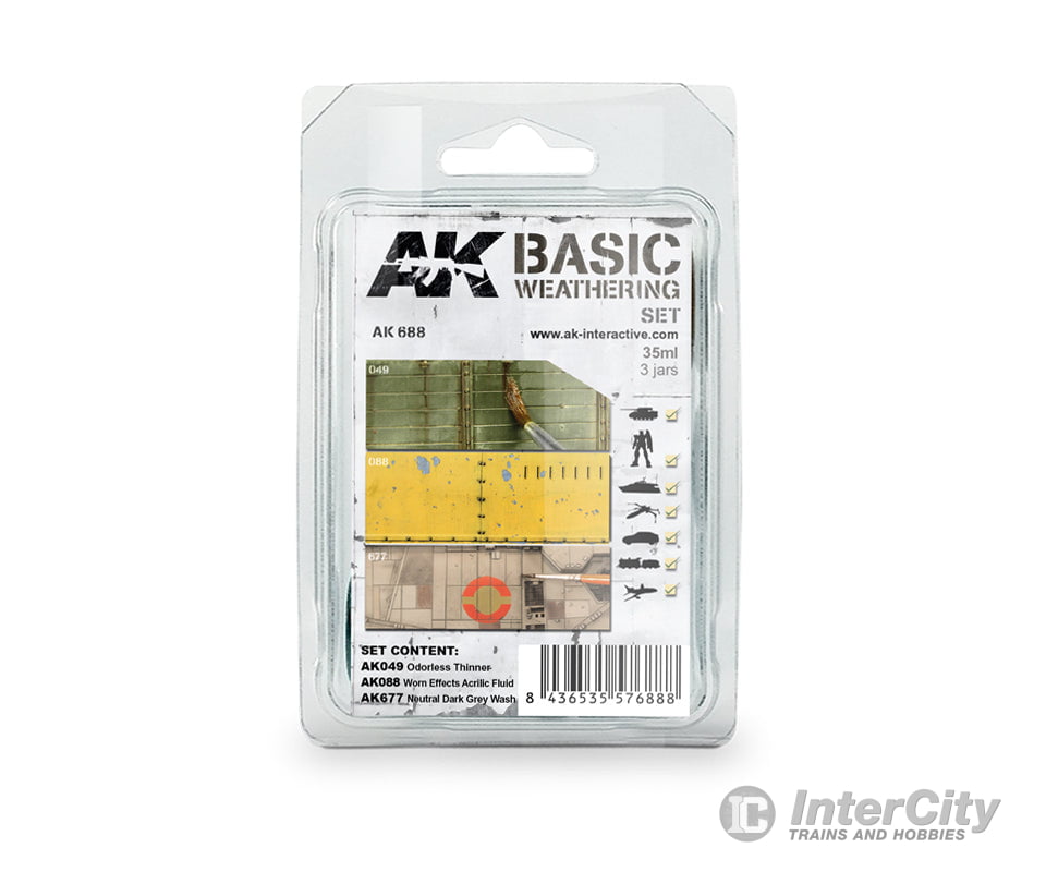 AK Interactive AK688 Basic Starter Weathering Set Weathering