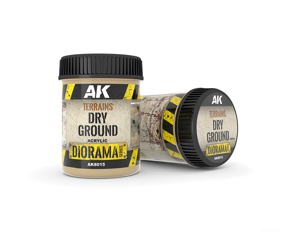 AK Interactive AK8015 Terrains Dry Ground 250ml - Other Scenery