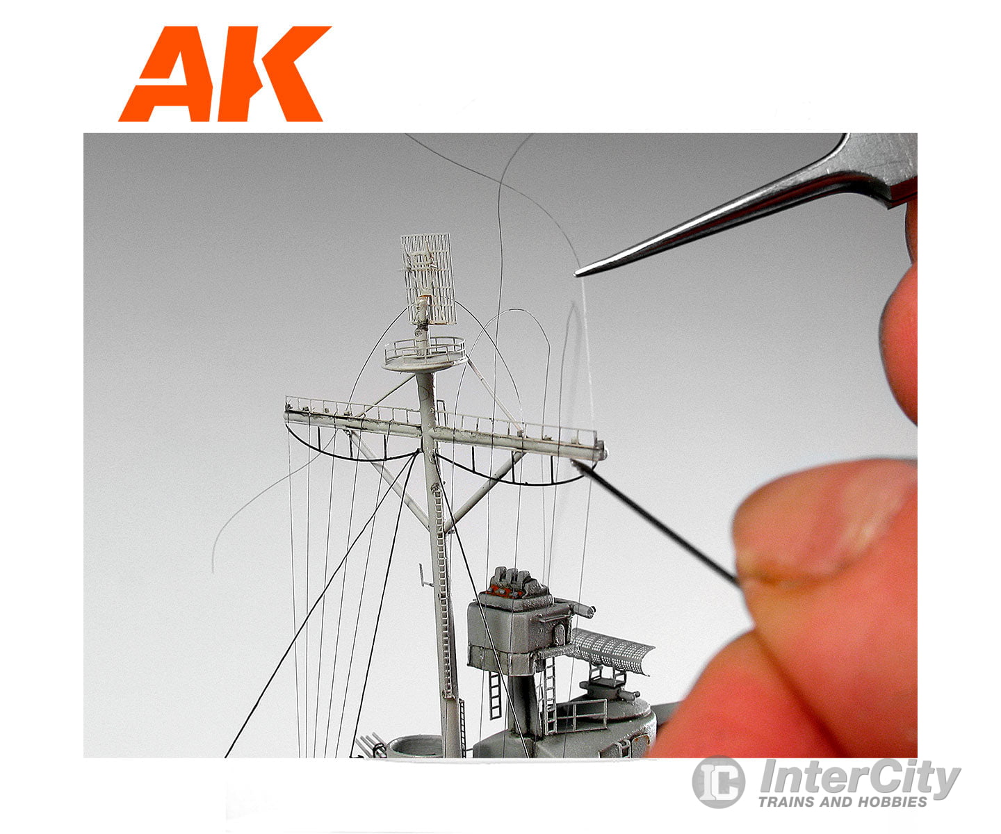AK Interactive AK9134 High Elastic Stretch Rigging - 65 Feet - Mega-Thin Detailing Parts
