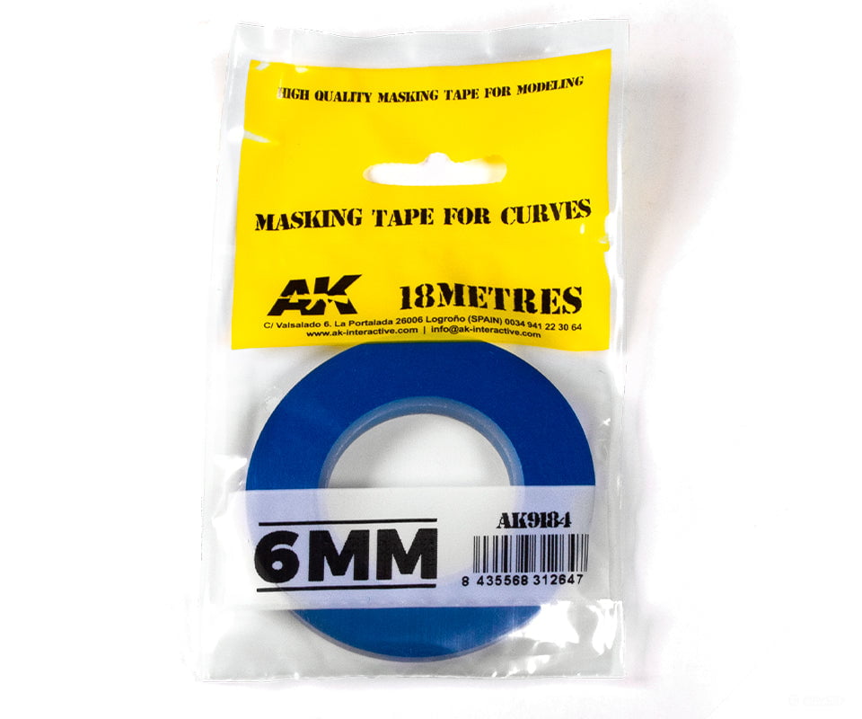 AK Interactive AK9184 Masking Tape for Curves - 6mm Tools