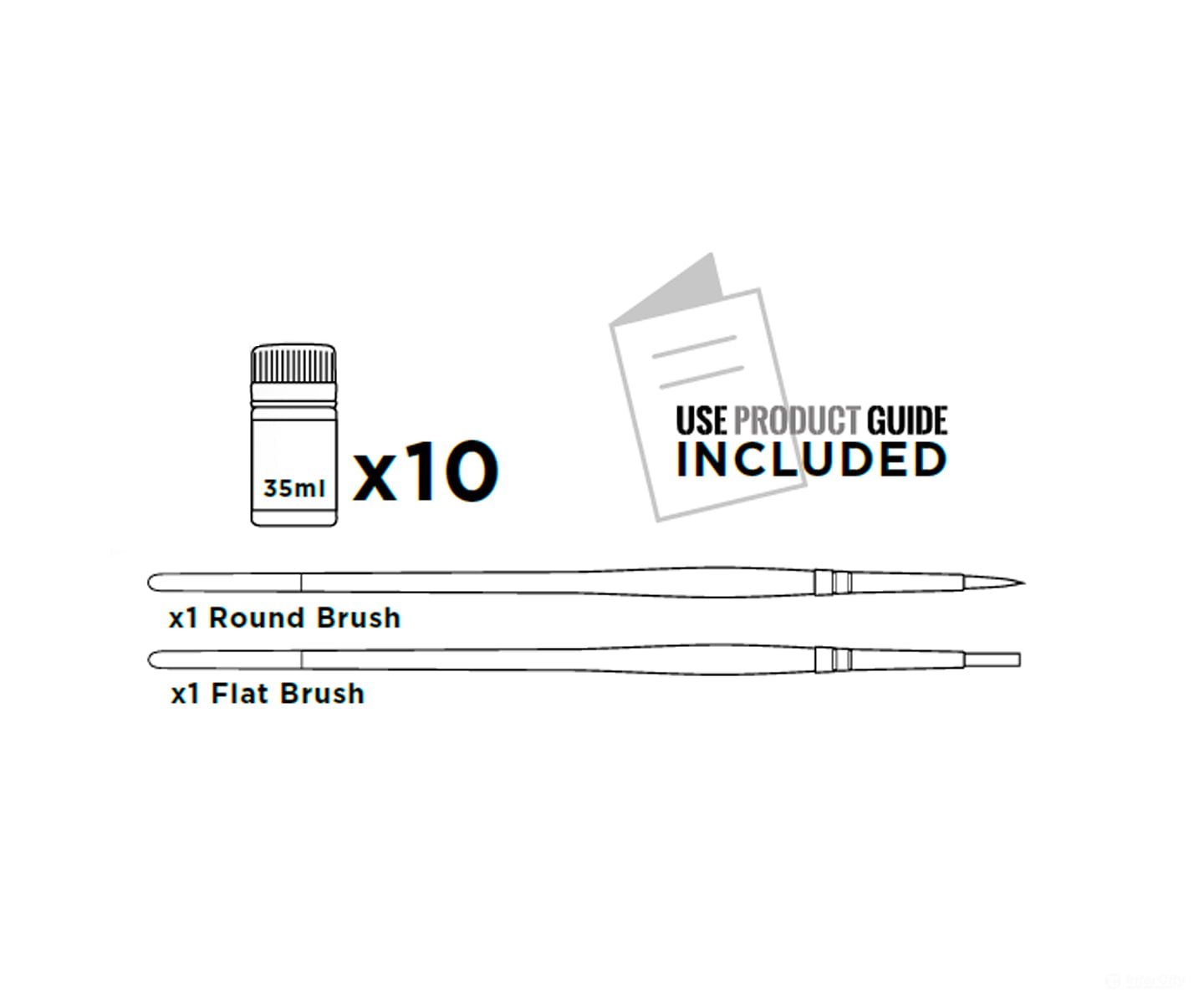 AK Interactive AK9751 Total Weathering Effects Set - 10 Effects plus two brushes - Weathering