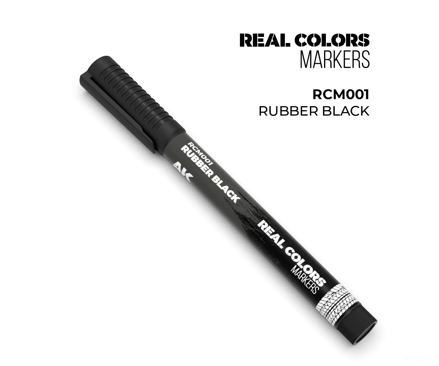 AK Interactive Real Color RC Markers RCM001 Rubber Black - 1 pc - Paint