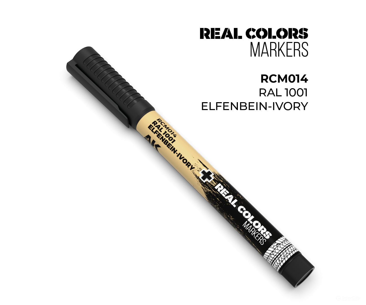 AK Interactive Real Color RC Markers RCM014 RAL 1001 Elfenbein - Ivory - 1 pc - Paint