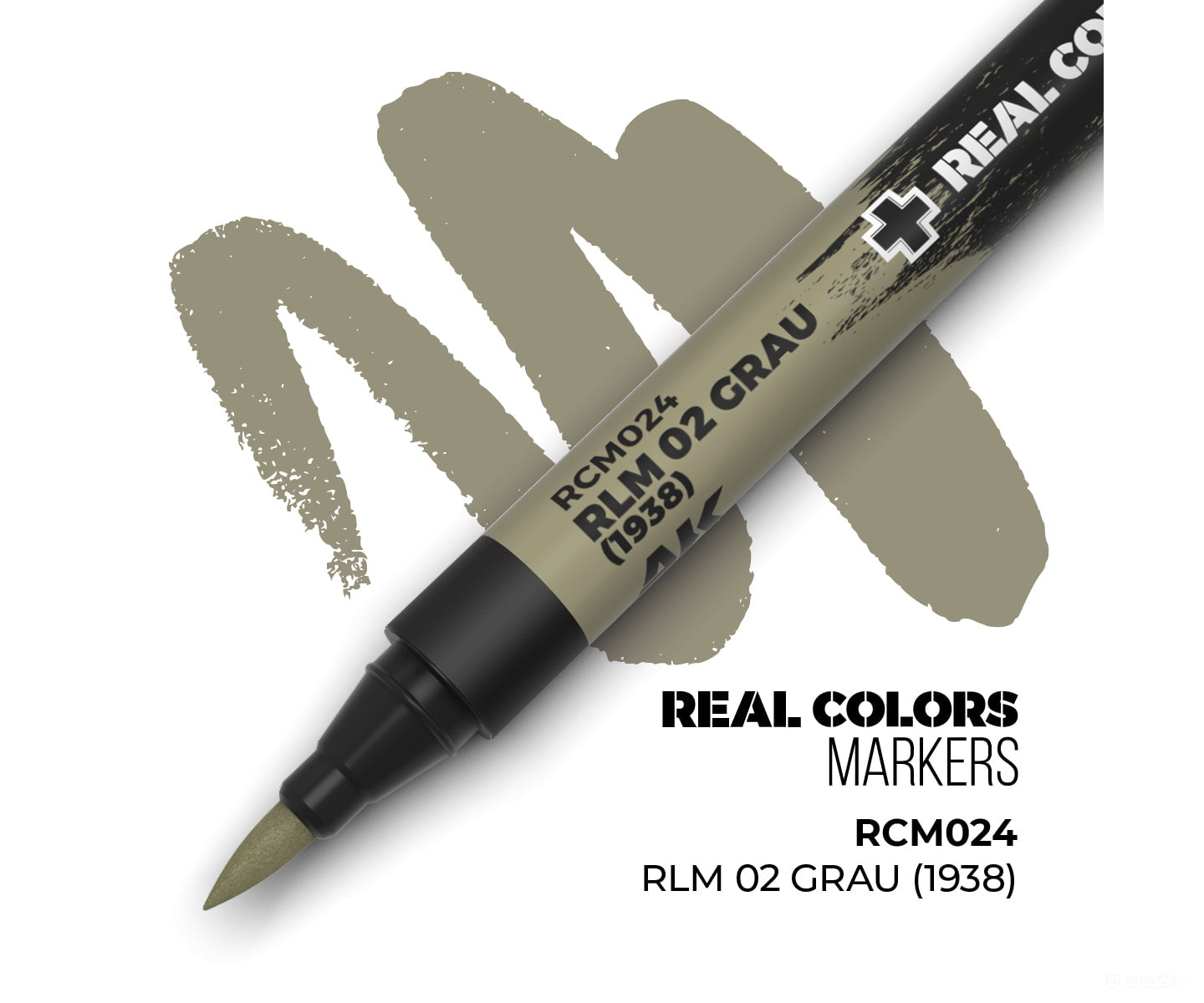 AK Interactive Real Color RC Markers RCM024 RLM 02 Grau (1938) - 1 pc - Paint