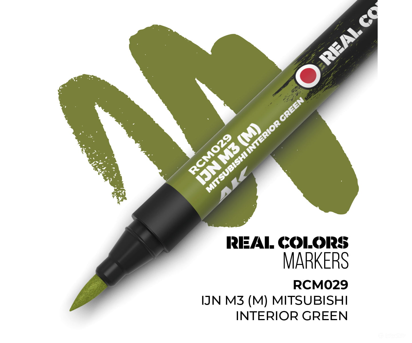 AK Interactive Real Color RC Markers RCM029 IJN M3 (M) Mitsubishi Interior Green - 1 pc - Paint