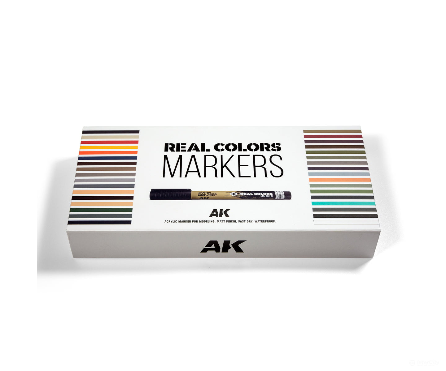 AK Interactive Real Color RC Markers RCM150 Full Set in Box (34 Colors) - Paint