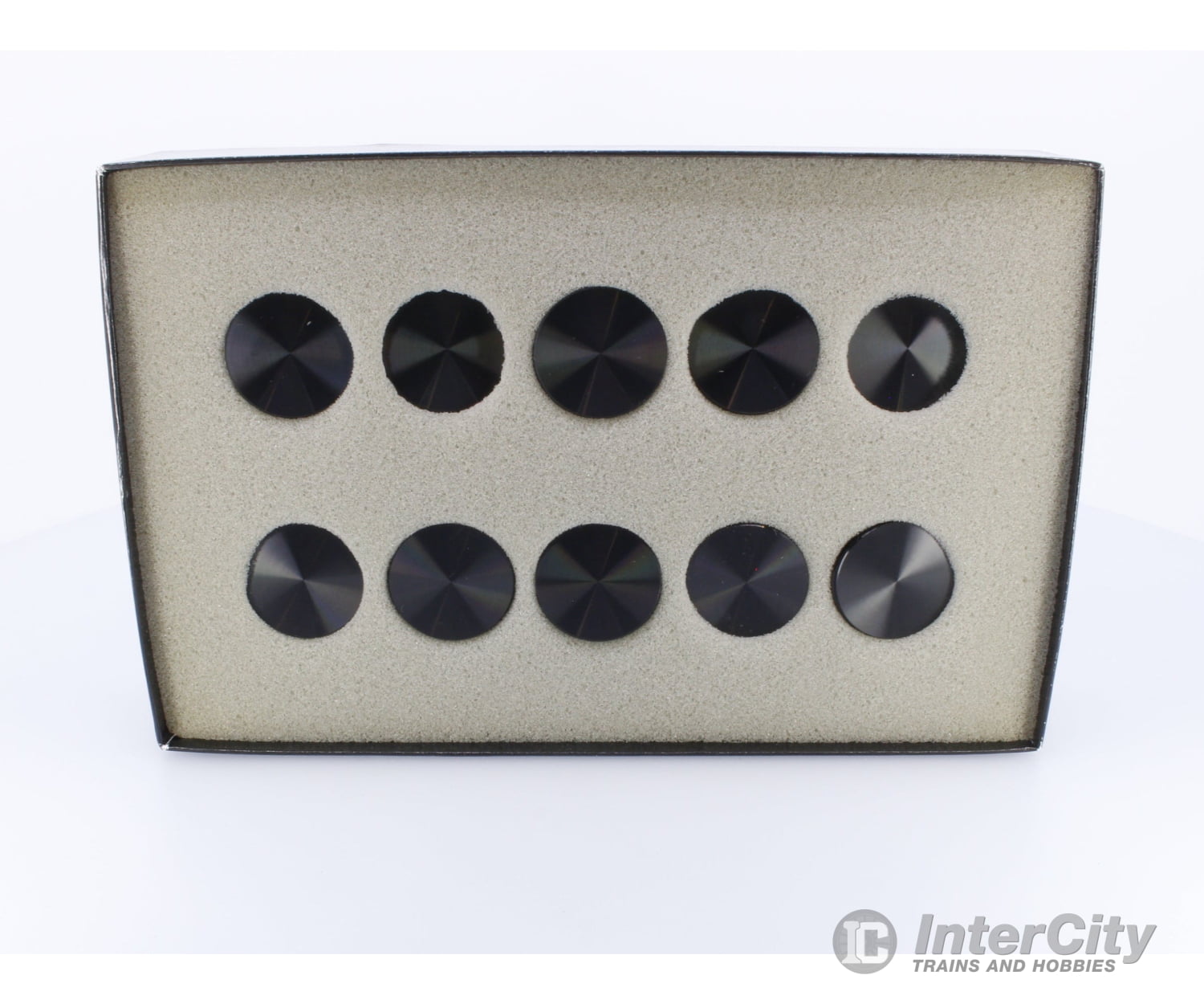 Alcoknob KN-1250B 25 Pieces of Assorted Black Anodized Aluminum Control Knobs Analog Throttles & Power