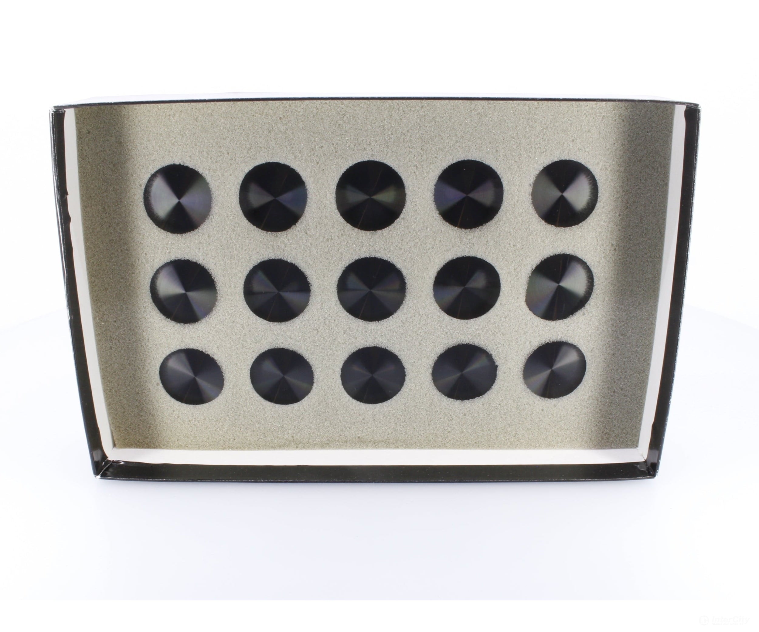 Alcoknob KN-1250B 25 Pieces of Assorted Black Anodized Aluminum Control Knobs Analog Throttles & Power