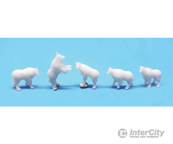 All Scale Miniatures Ho 870964 Unpainted 3D-Printed Figures - Mountain Goats (Assorted) Pkg(5)
