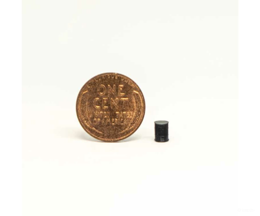 All Scale Miniatures N 1600836 Steel Drum With Cover -- Pkg(5) Other Scenery