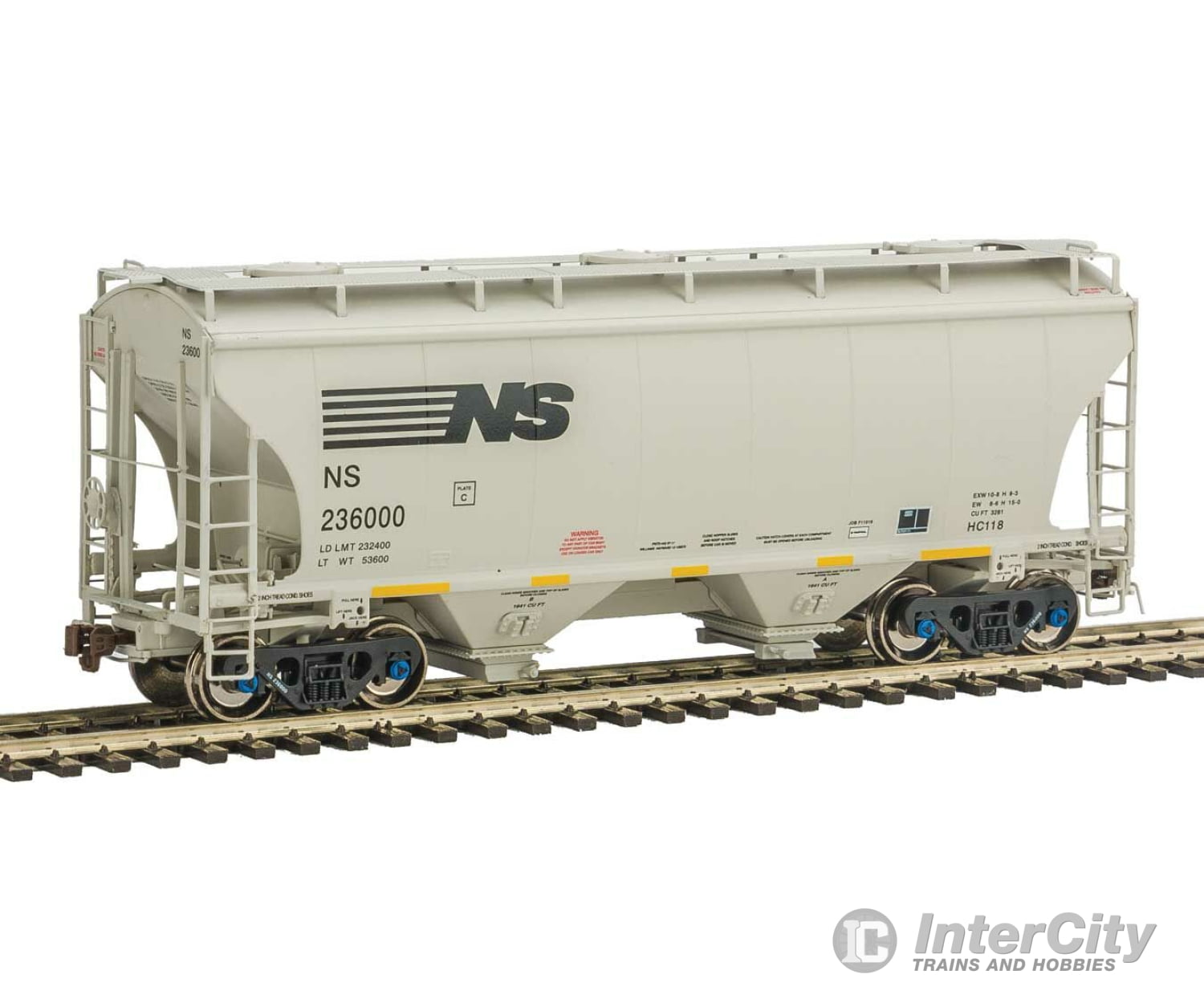 American Limited Models Ho 1050 Trinityrail 3281 Cu.ft. 2-Bay Covered Hopper - Ready To Run --