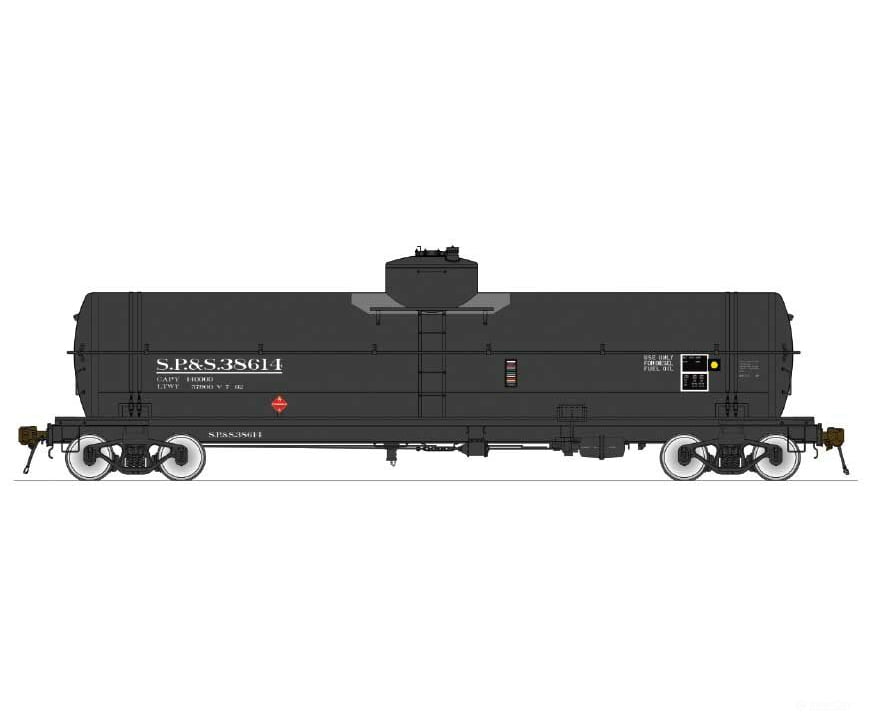 American Limited Models Ho 1858 Gatc Welded Tank Car - Ready To Run -- Spokane Portland & Seattle