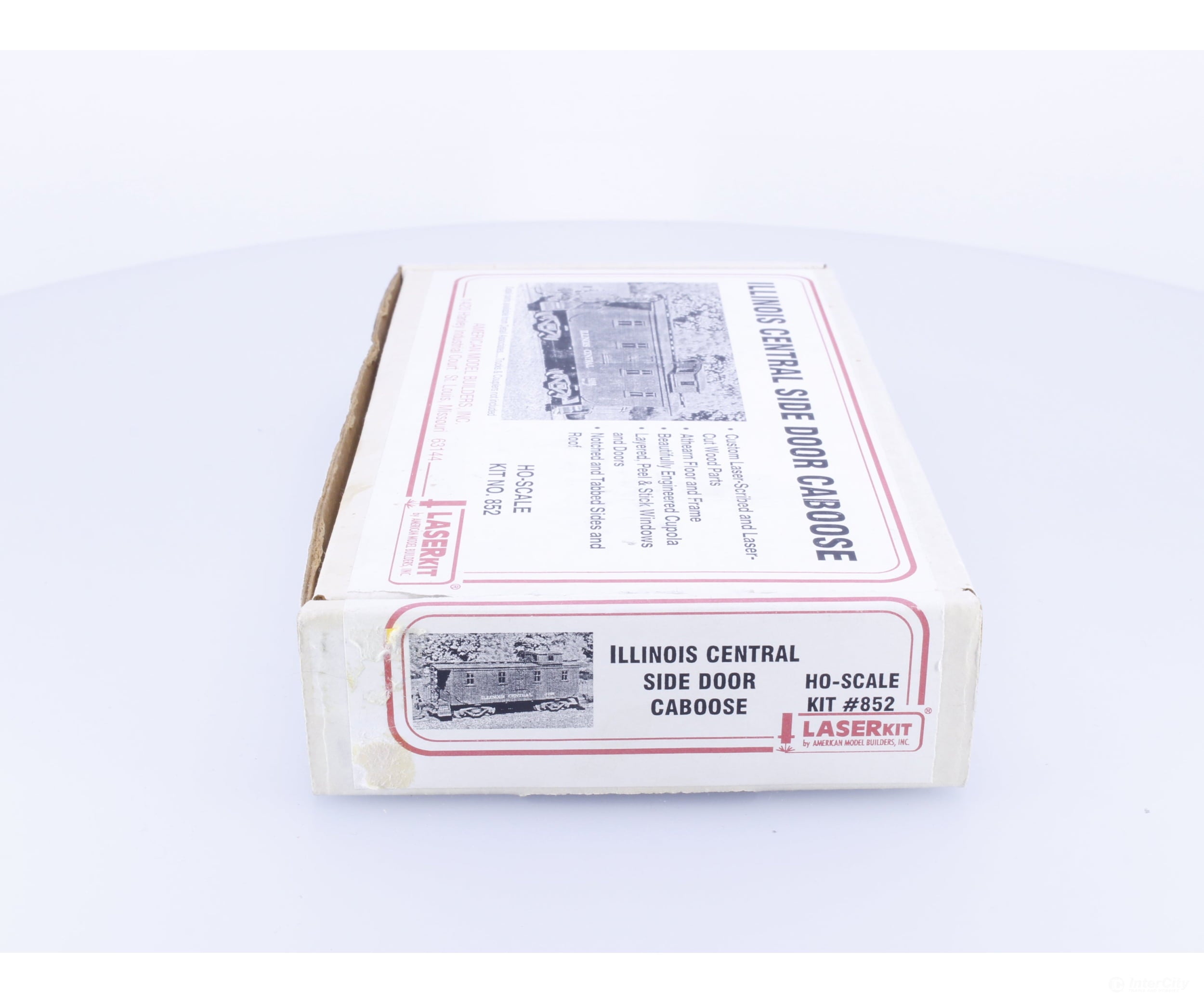 American Model Builders 852 HO Side Door Caboose Laser Kit Illinois Central (IC) Freight Cars