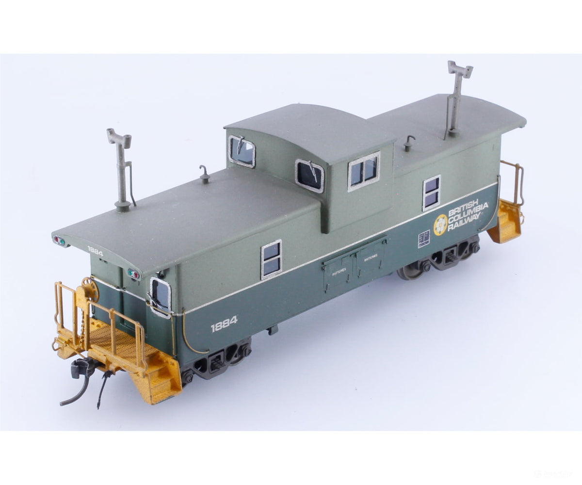 Andy W. Scale Models BCRSTCAB HO Custom Built and Painted Steel Caboose Extremely Rare BC Rail (BCOL) 1884 - Freight