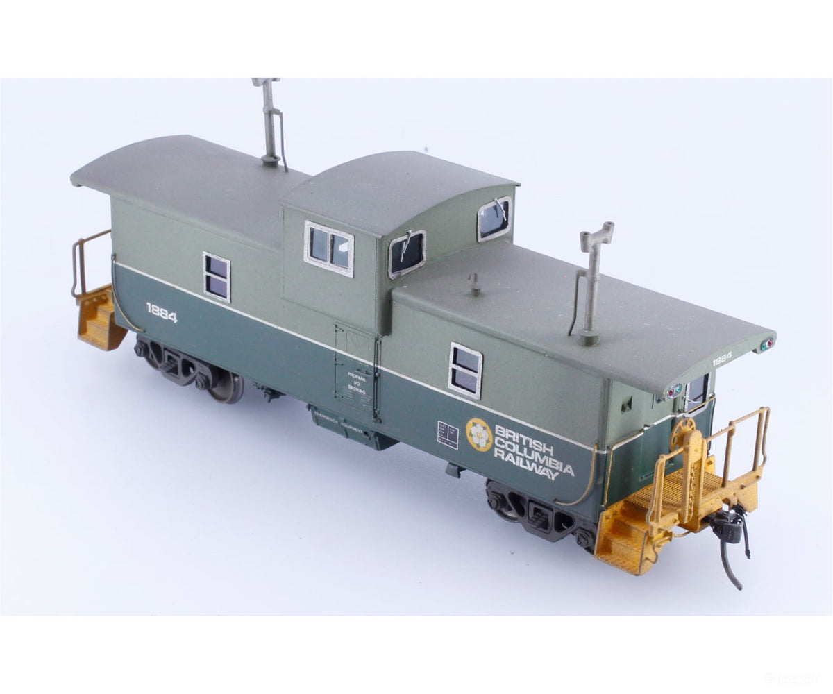 Andy W. Scale Models BCRSTCAB HO Custom Built and Painted Steel Caboose Extremely Rare BC Rail (BCOL) 1884 - Freight