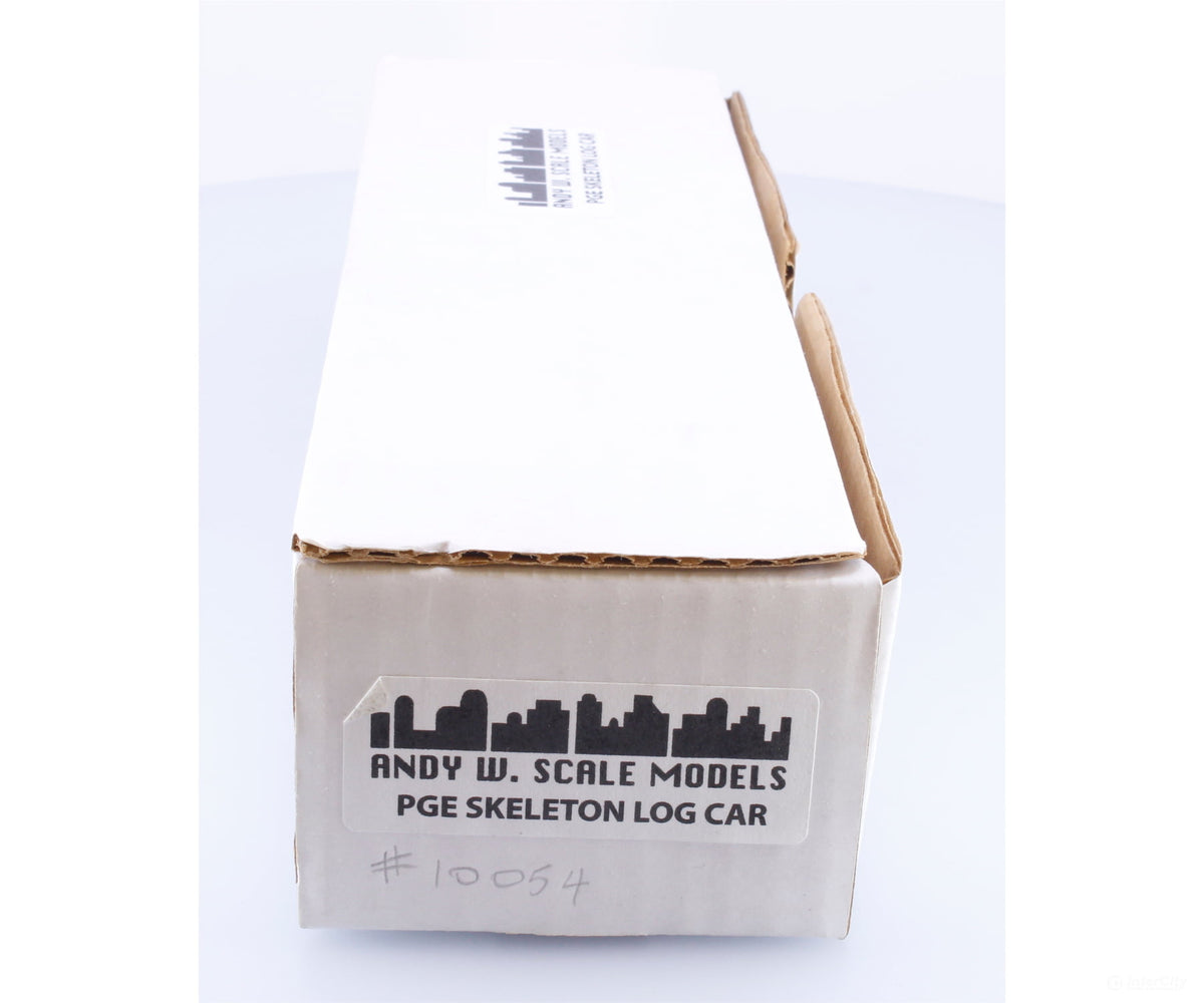 Andy W. Scale Models SKELLC HO Custom Built Skeleton Log Car BC Rail (BCOL) 10054 - Freight Cars