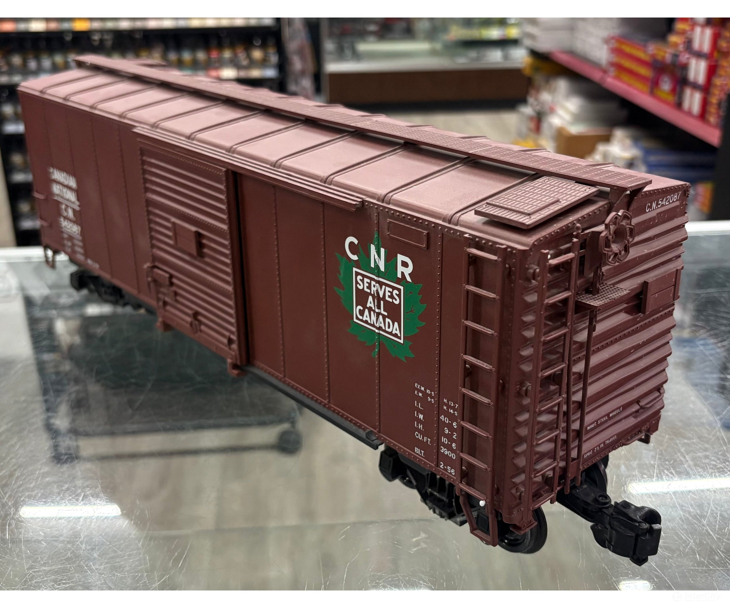 Aristo Craft 46080 1 Steel 40’ Box Car Canadian National (CN) 542087 - Freight Cars