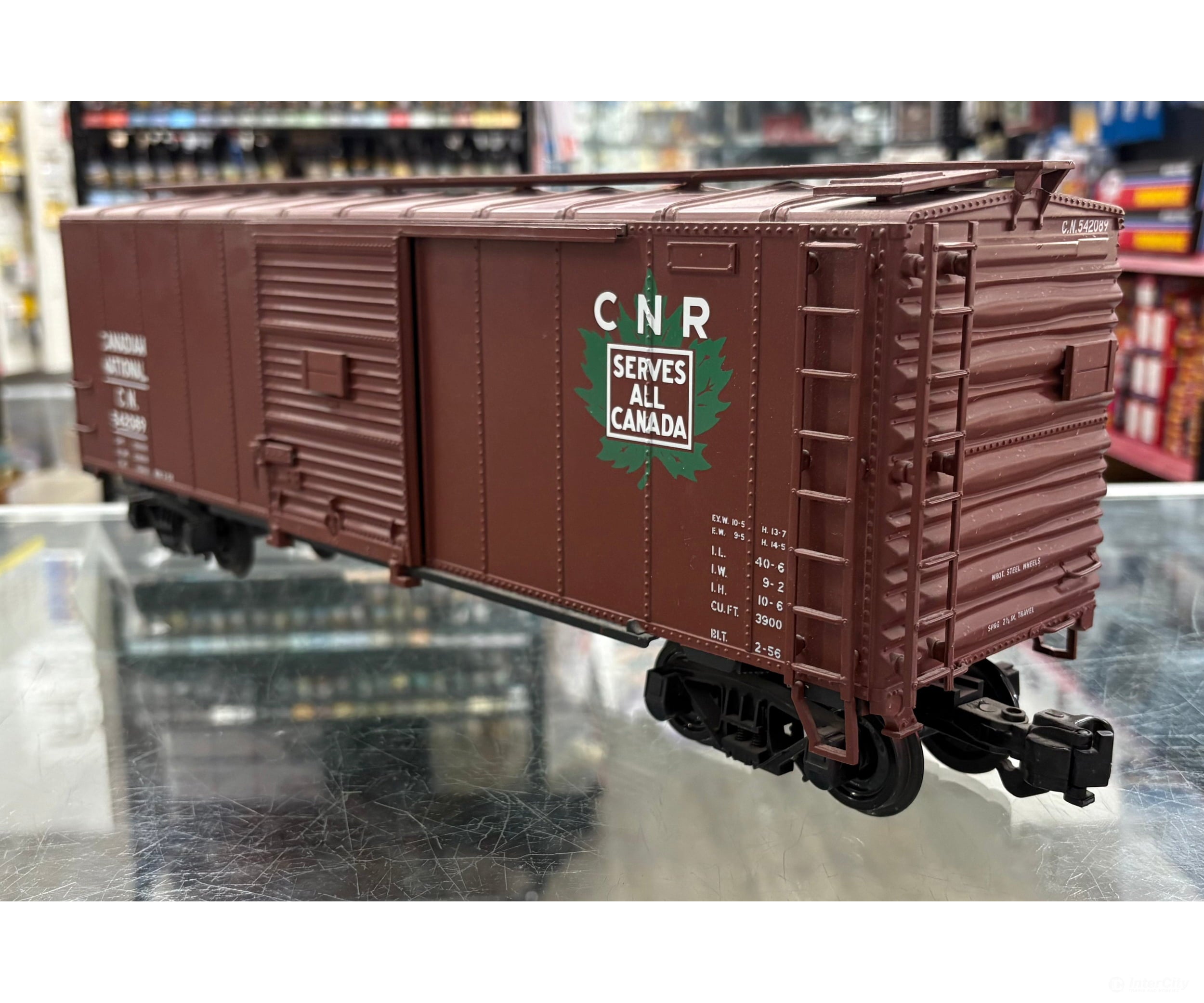 Aristo Craft 46080 1 Steel 40’ Box Car Canadian National (CN) 542089 - Freight Cars