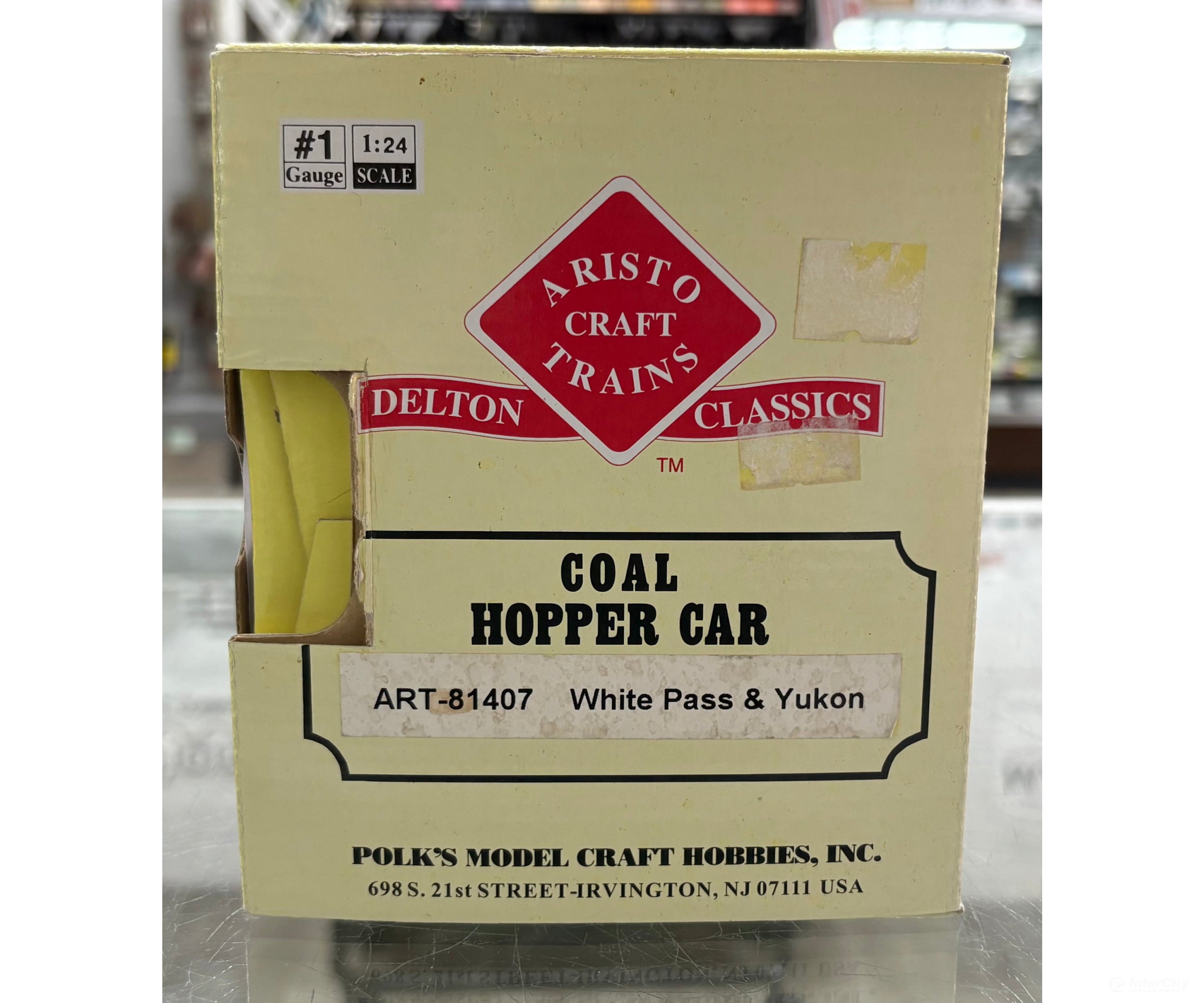 Aristo Craft ART-81407 1 Coal Hopper Freight Car White Pass & Yukon (WPY) 662 - Freight Cars