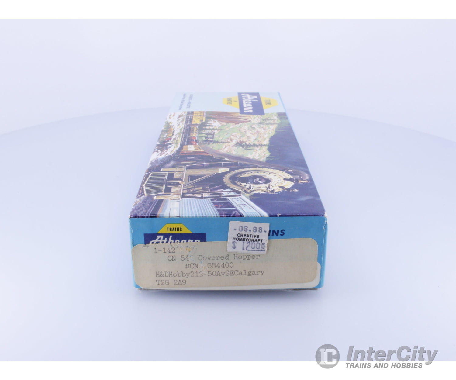 Athearn 1-142 HO 54’ Covered Hopper Kit Canadian National (CN) 384400 Freight Cars
