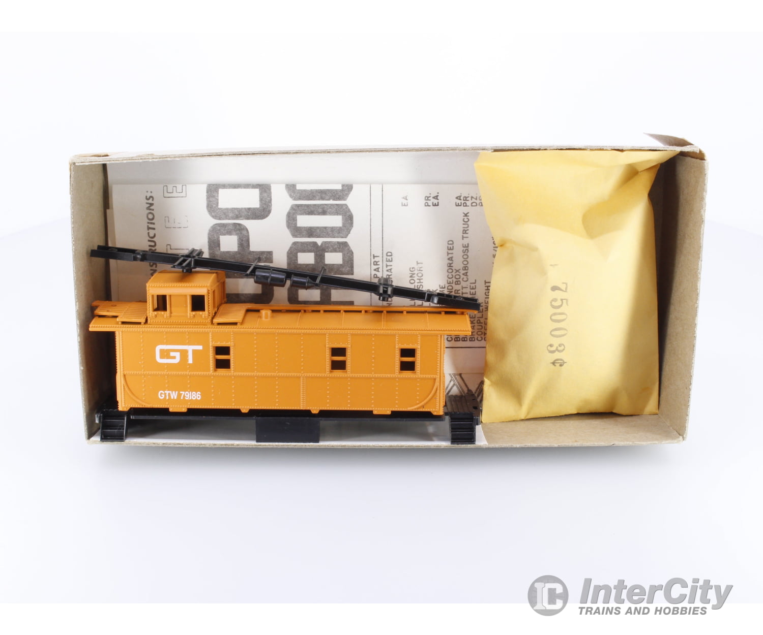 Athearn 1159 HO Steel Caboose Orange Grand Trunk Western (GTW) 79186 Freight Cars