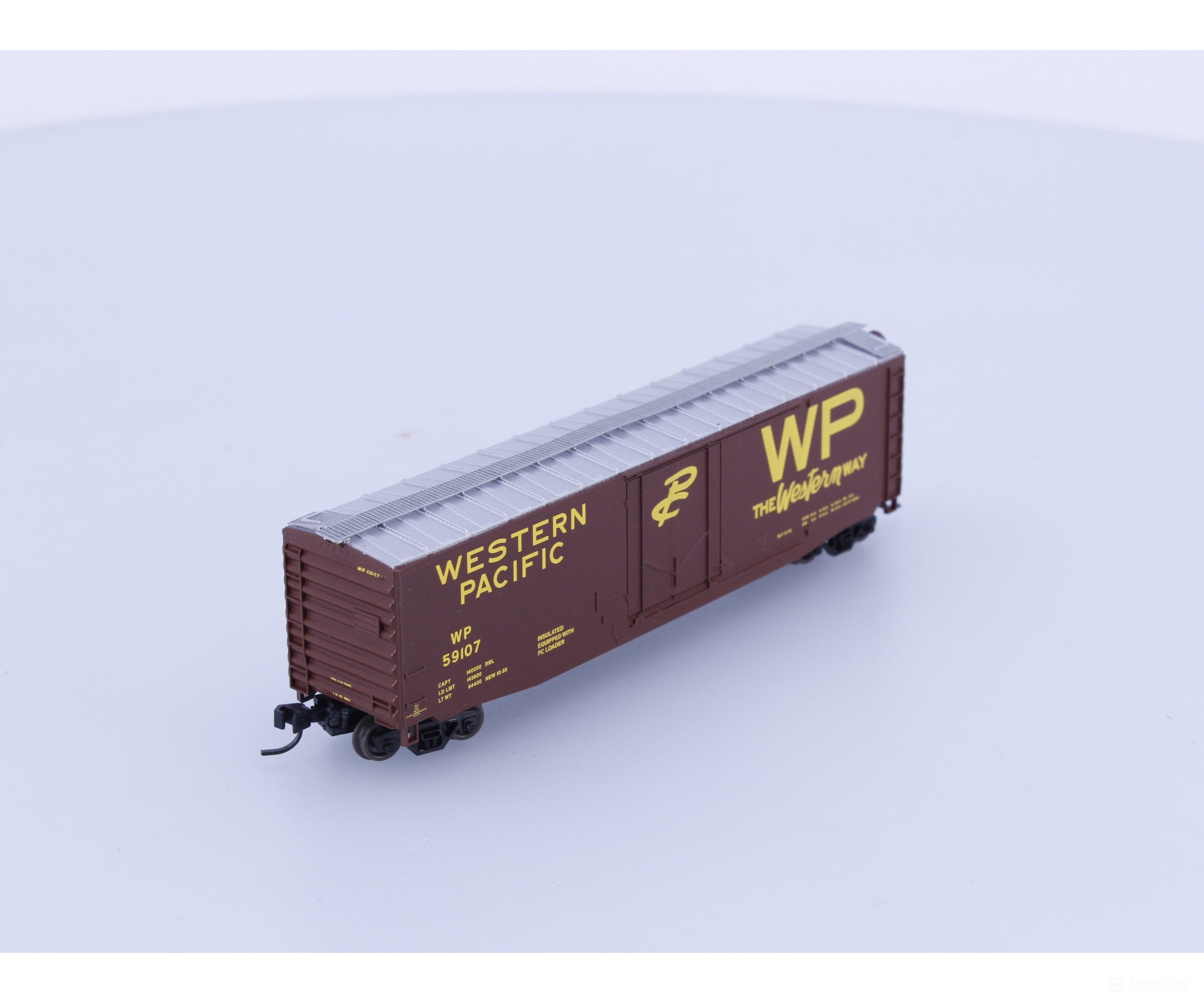 Athearn 14143 N 50’ PS-1 Plug Door Box Car Western Pacific (WP) 59107 Freight Cars