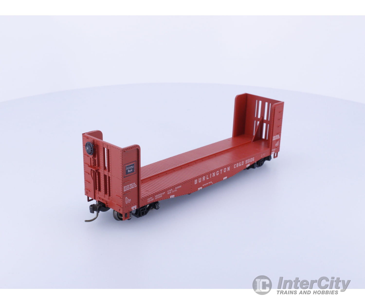 Athearn 1452 HO Pulpwood Car Chicago Burlington and Quincey (CBQ) 95126 Freight Cars
