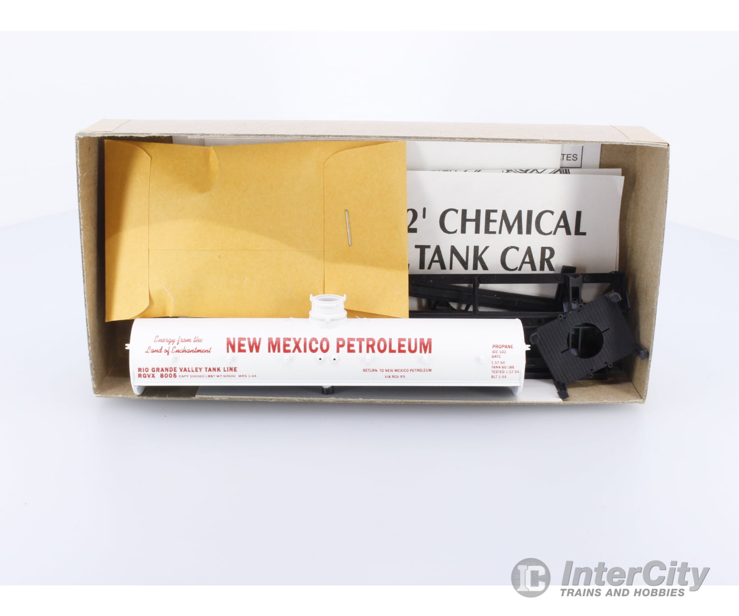 Athearn 1549 HO Rio Grande Valley Chemical tank car 8005 Freight Cars