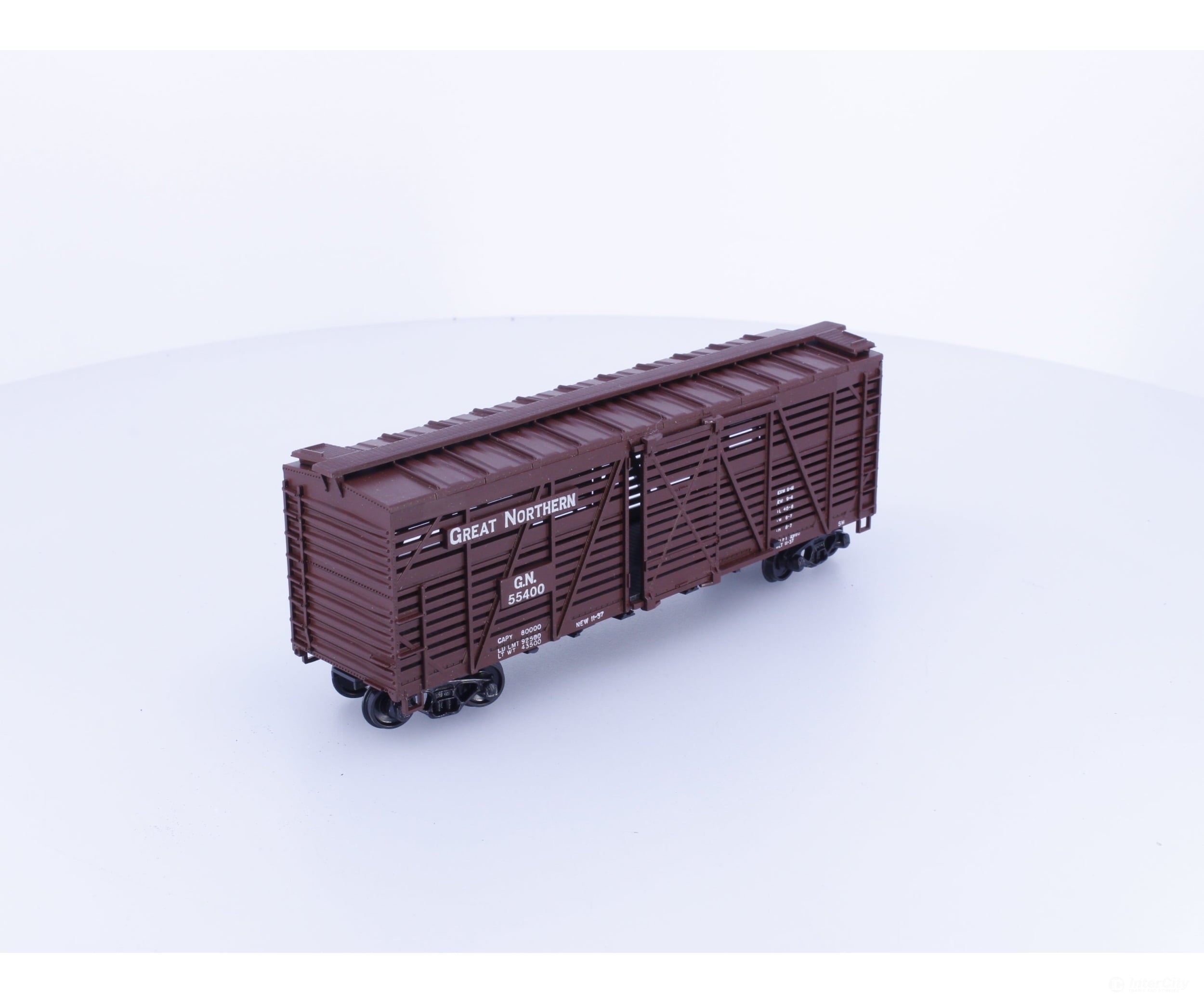 Athearn 1771 HO 40’ Stock Car Great Northern (GN) 55400 - Freight Cars