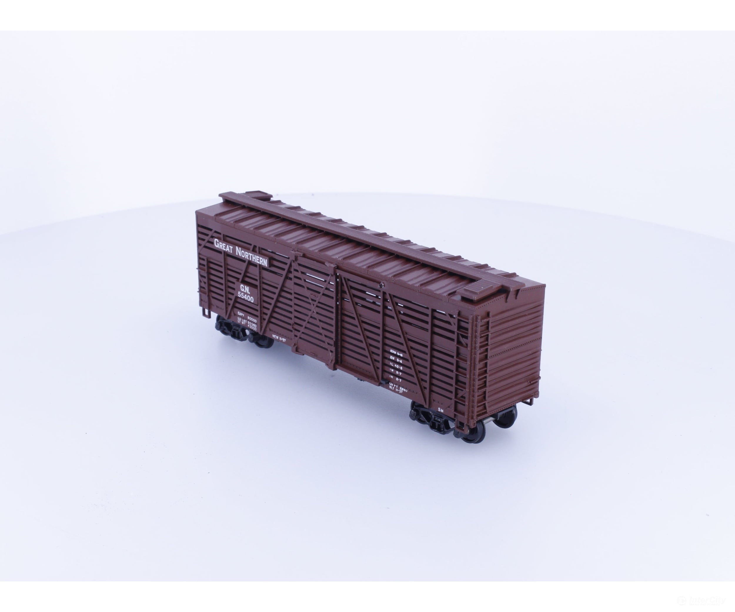 Athearn 1771 HO 40’ Stock Car Great Northern (GN) 55400 - Freight Cars