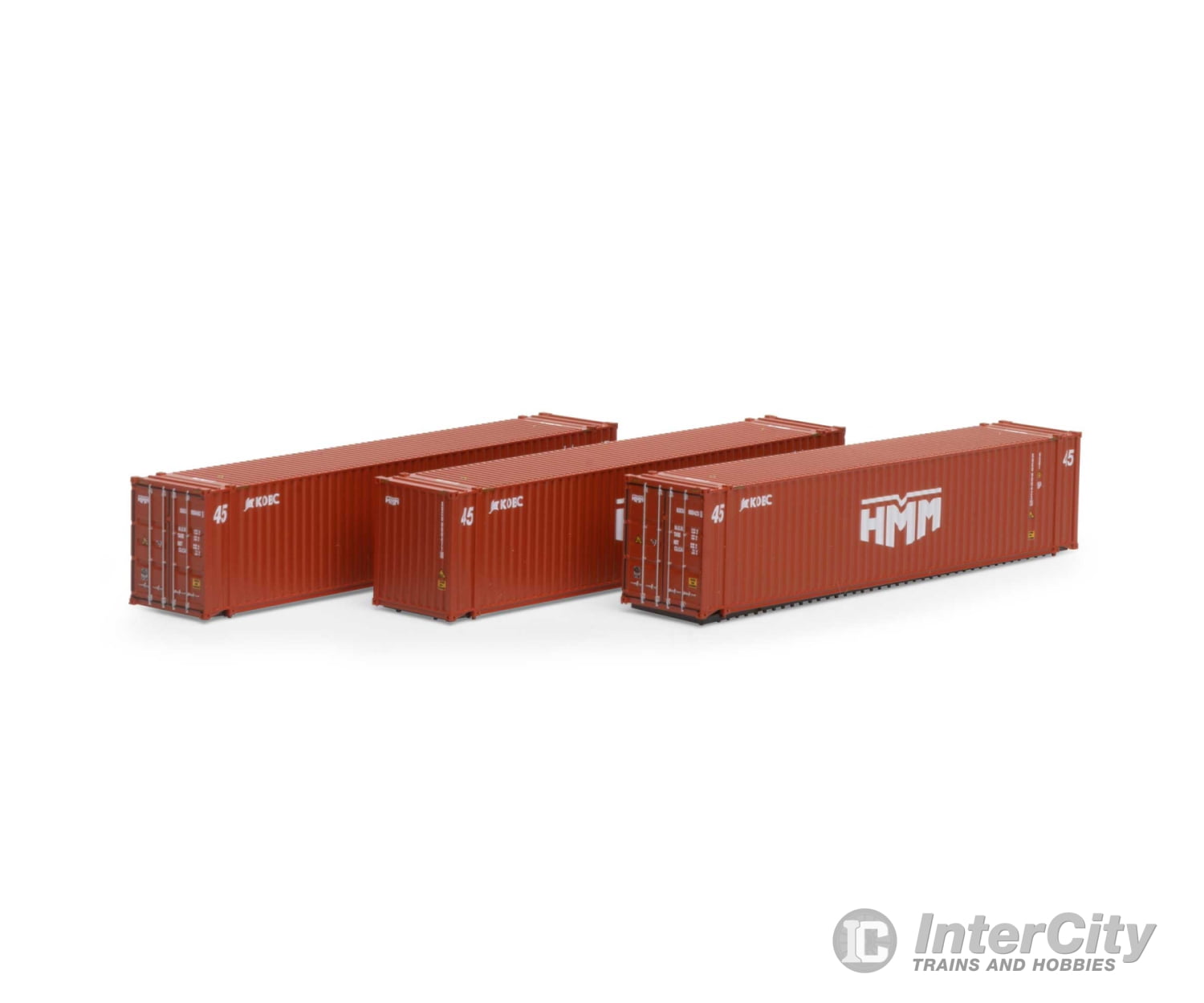 Athearn 17891 Athearn N 45' Container HMM/KOBC #2 3 ATH17891 N Vehicles - Default Title (CH-140-17891)