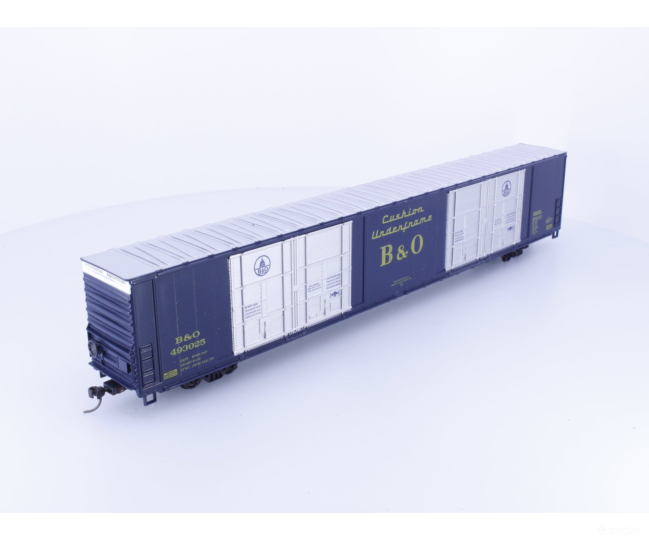 Athearn 1987 HO 86’ 8 Door Hi-Cube Boxcar Baltimore and Ohio (BO) 493025 - Freight Cars