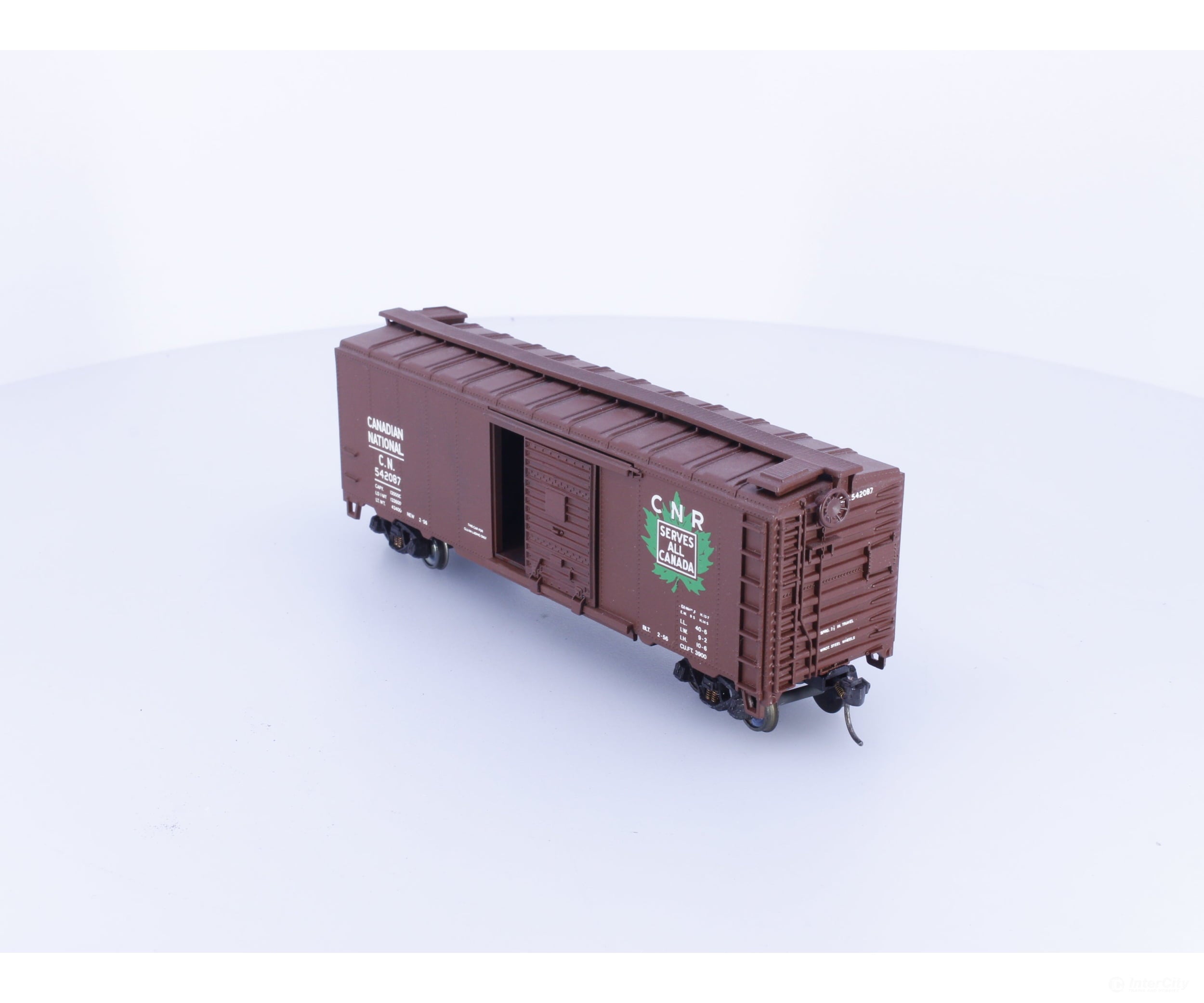 Athearn 200 HO 40’ Single Door Boxcar Canadian National (CN) 542087 - Freight Cars
