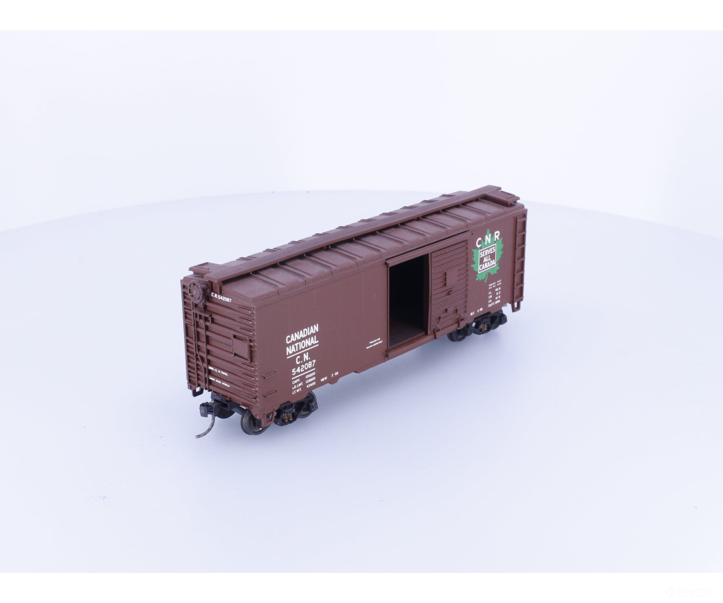 Athearn 200 HO 40’ Single Door Boxcar Canadian National (CN) 542087 - Freight Cars