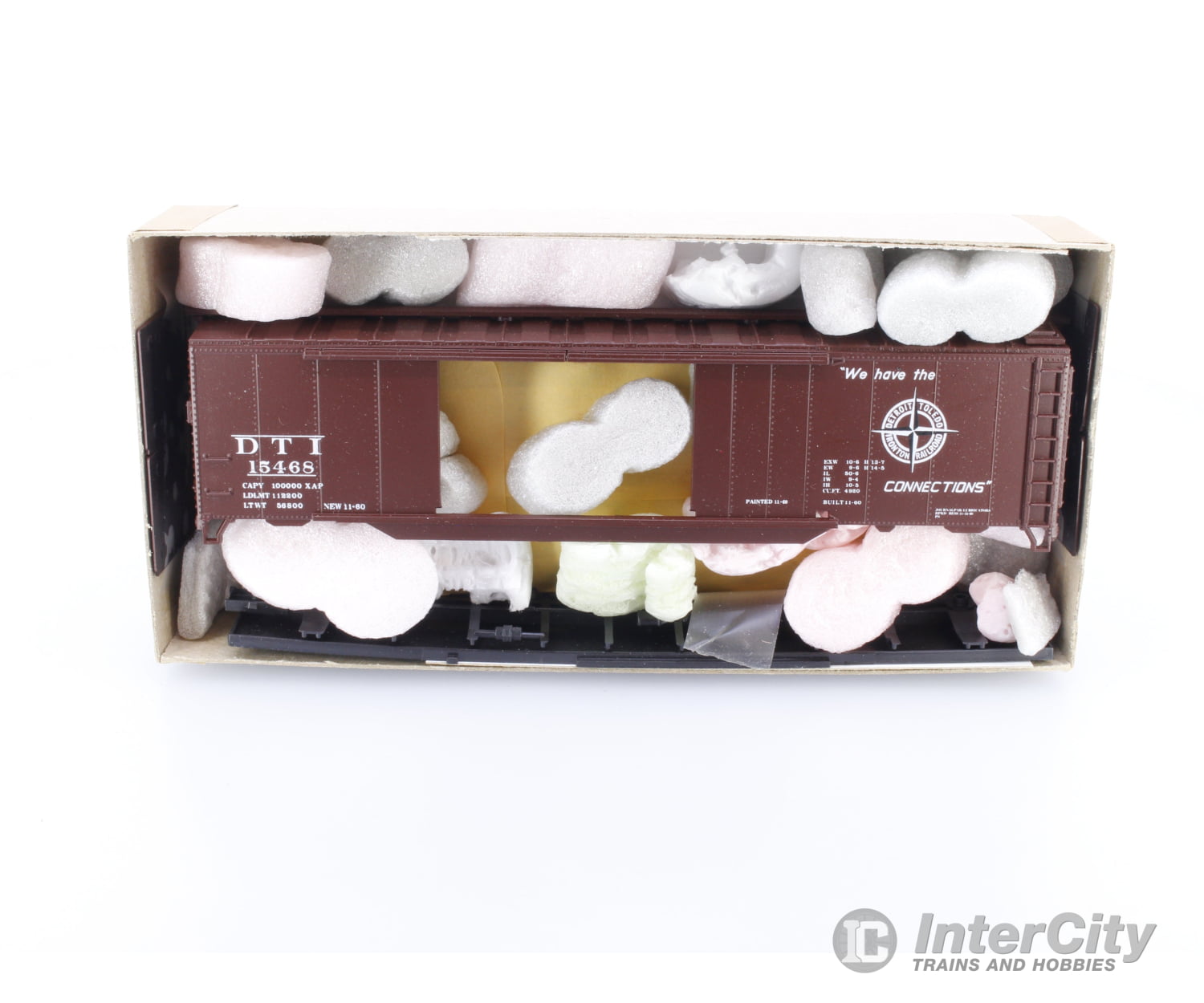 Athearn 2345-1 HO Detroit Toledo & Ironton 50ft DD Boxcar Detroit Toledo and Ironton (DTI) 15468 Freight Cars