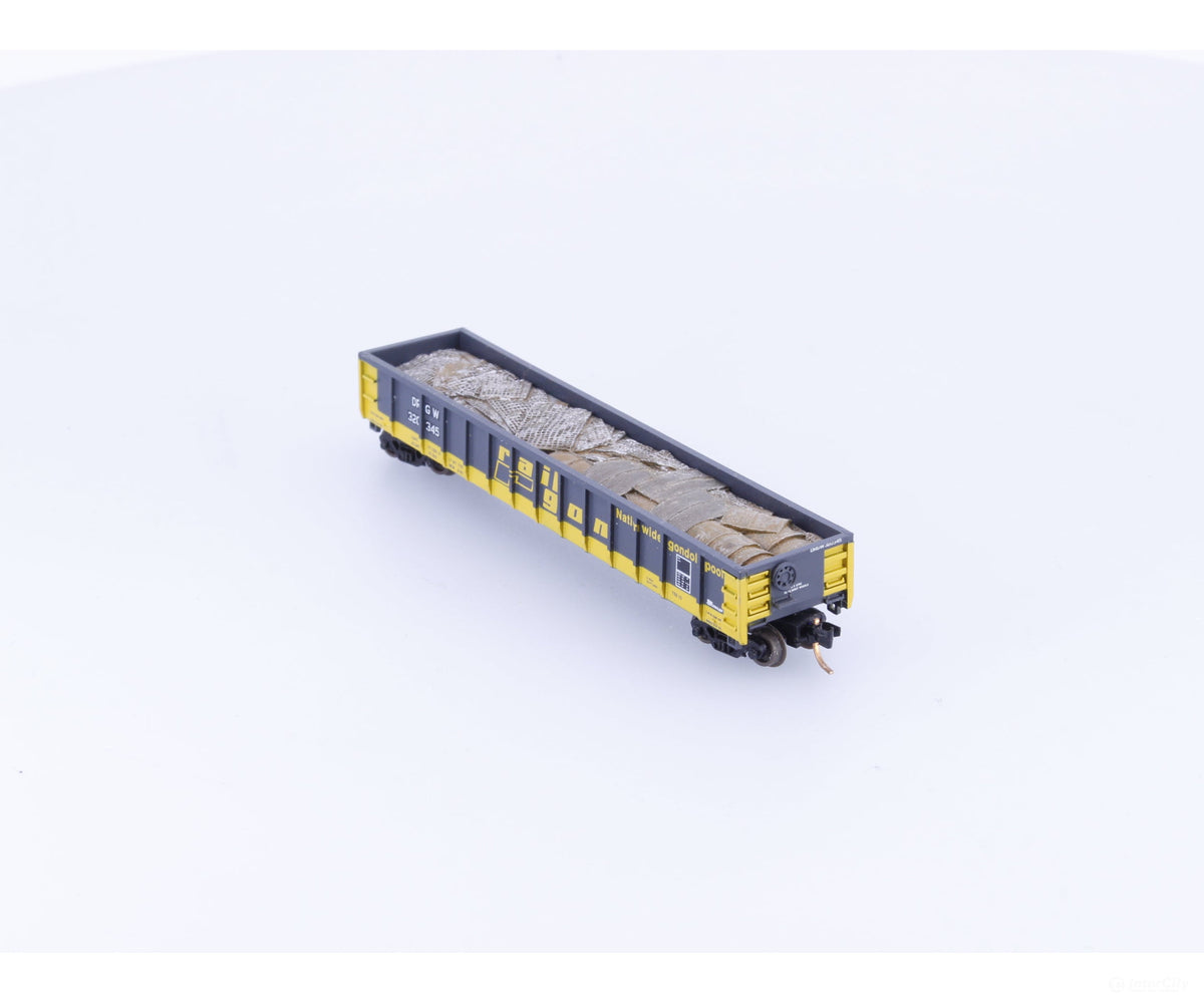 Athearn 23629 N 52’ Mill Gondola w/ Scrap Load (DRGW) 320345 - Freight Cars