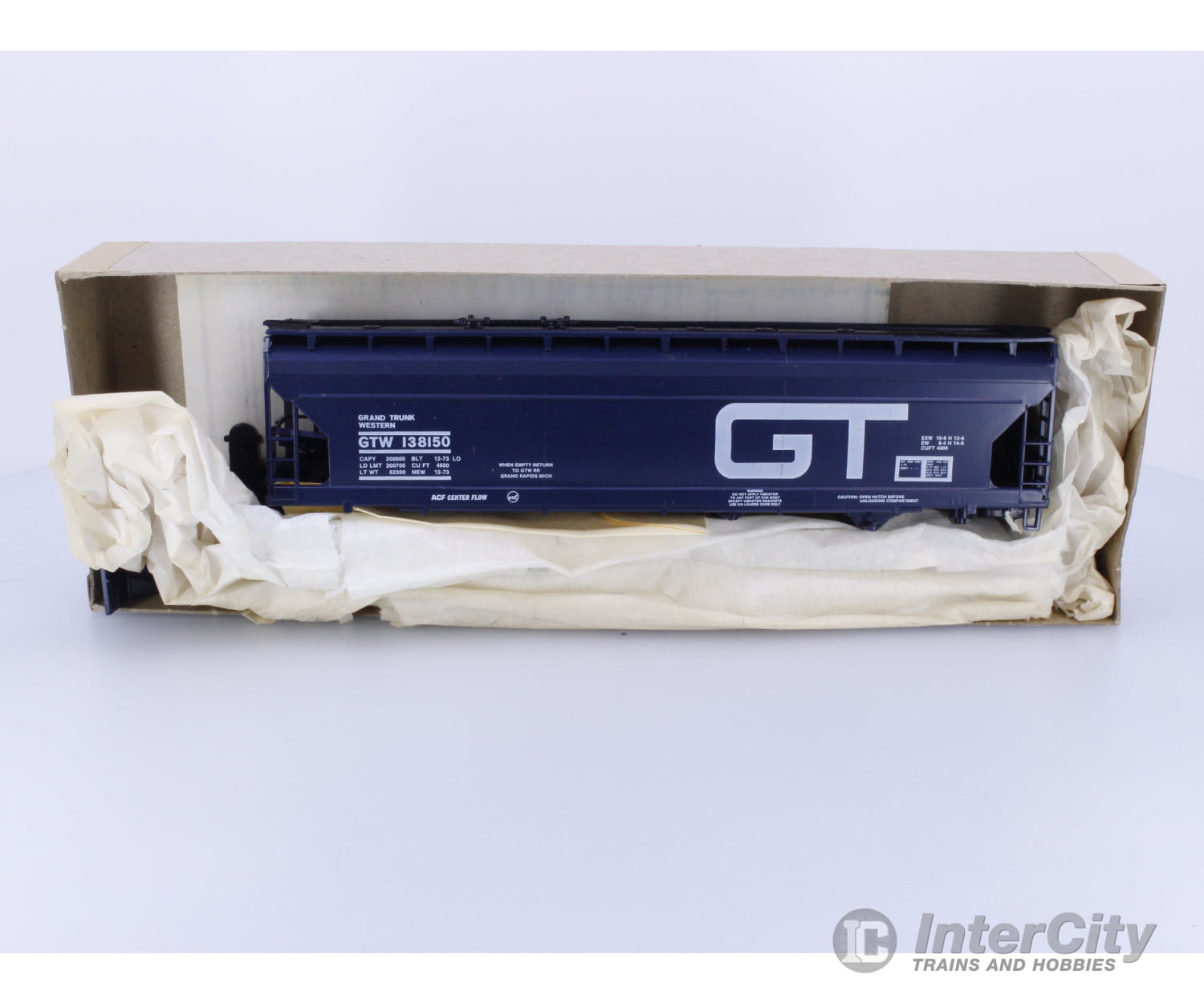 Athearn 2401 HO Centerflow Hopper Grand Trunk Western (GTW) 138150 Freight Cars