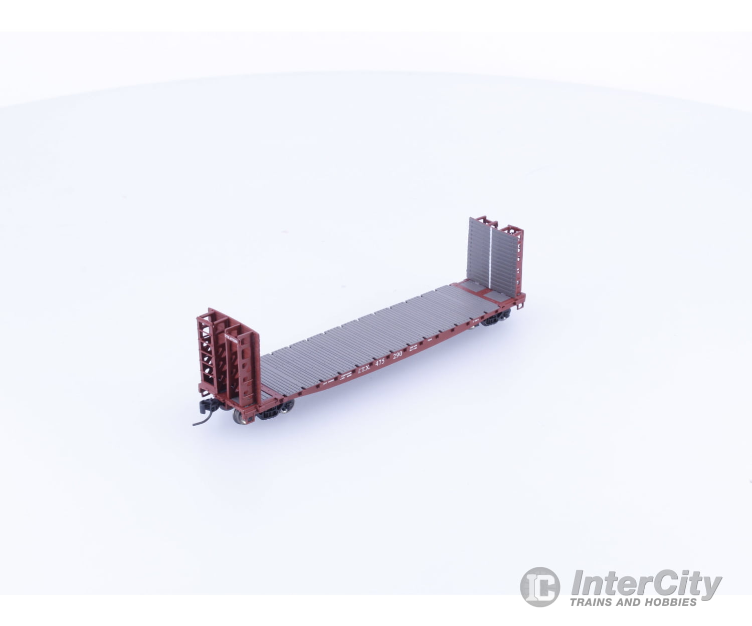 Athearn 24194 N 53’ Bulkhead Flatcar Trailer Train TTX Corp. (TTX) 475290 Freight Cars
