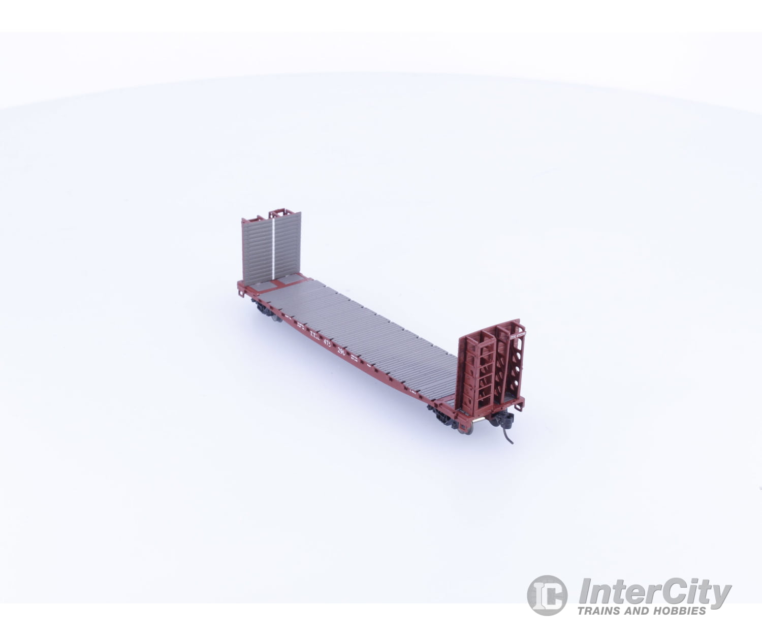 Athearn 24194 N 53’ Bulkhead Flatcar Trailer Train TTX Corp. (TTX) 475290 Freight Cars