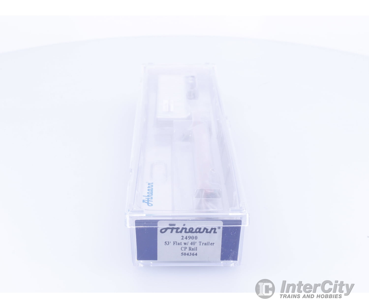 Athearn 24900 N 53’ Flatcar with 40’ Semi Trailer Canadian Pacific (CP) 504364 Freight Cars