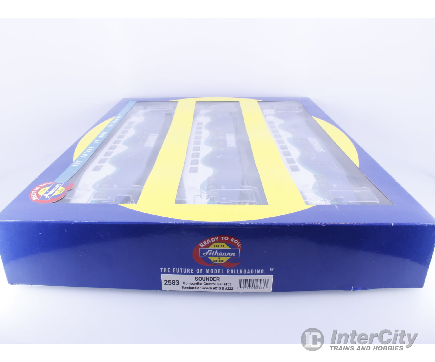 Athearn 2583 HO Sounder 3 Piece Set with Control Car and 2 Coaches 109/215/222 Passenger Cars